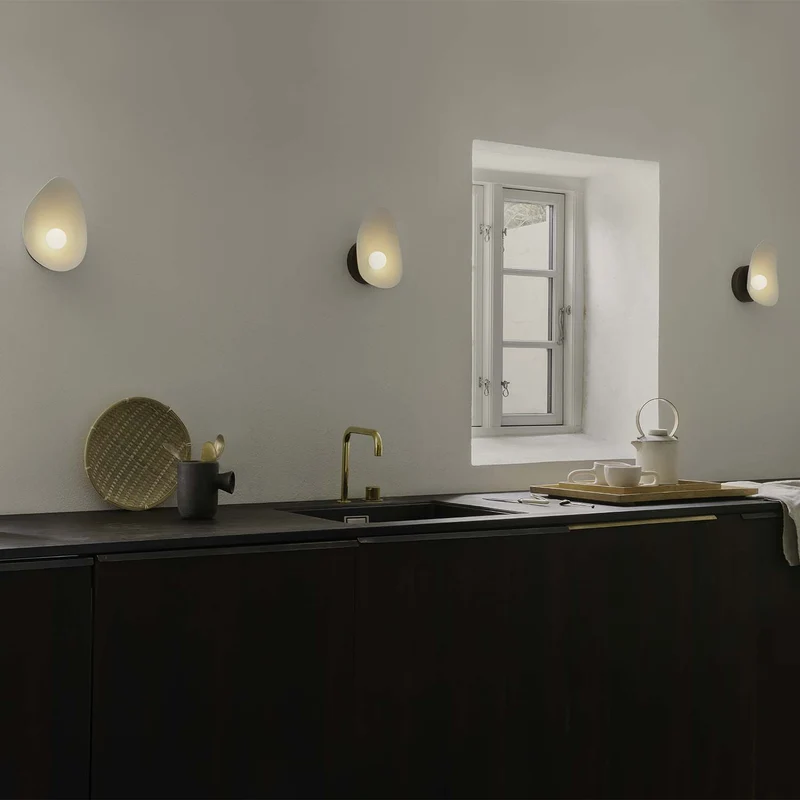 FLORII 1 - Applique murale LED en acier peint, style Art déco