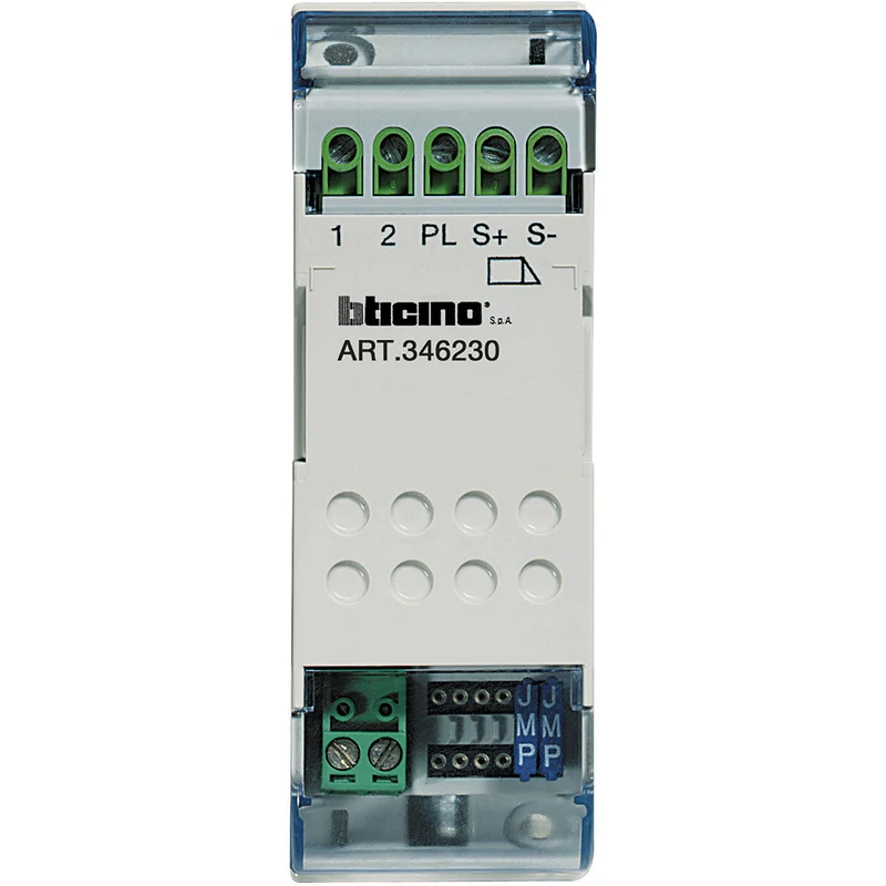 BTICINO 346230 - Attuatore elettroserratura 18-27Vdc 2 moduli DIN