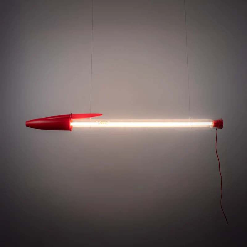 Seletti Bic Lampada a Sospensione Design Iconico Pop Rosso - 07837