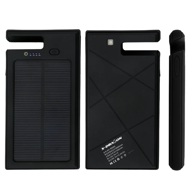X-DRAGON Portable Solar Charger Panel Power Bank Battey Charger