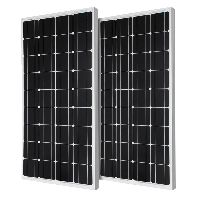 Renogy 2 Piece 100W Monocrystalline Photovoltaic PV Solar Panel Module