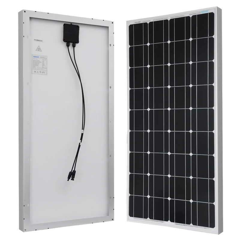 Renogy 2 Piece 100W Monocrystalline Photovoltaic PV Solar Panel Module