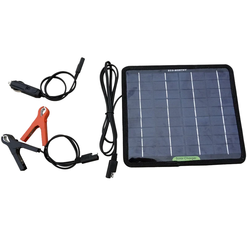 ECO-WORTHY Portable Power Solar Panel Battery Charger Backup