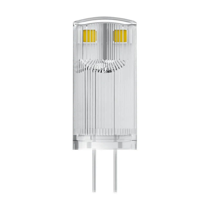OSRAM LED Stiftsockellampe PIN 12 V 0.6W 827 Clear G4, 55 lm, 2700 K, Warmweiß
