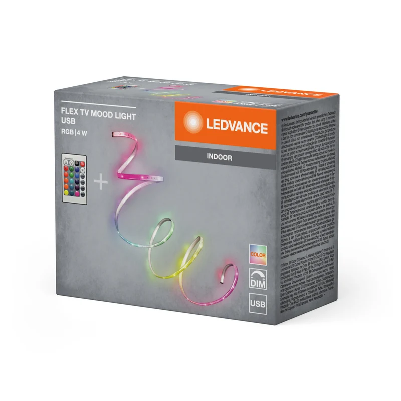 LEDVANCE FLEX TV MOOD LIGHT RGB TELECOMANDO USB LED Striscia