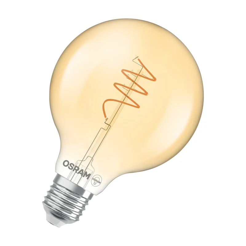 OSRAM Vintage 1906 Globo Lampadina LED Oro, 3.4W, 470lm, E27, Bianco caldo