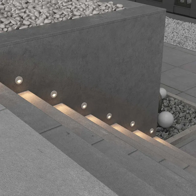 BIL - Spot d'escalier en alu étanche IP54 extérieur/intérieur