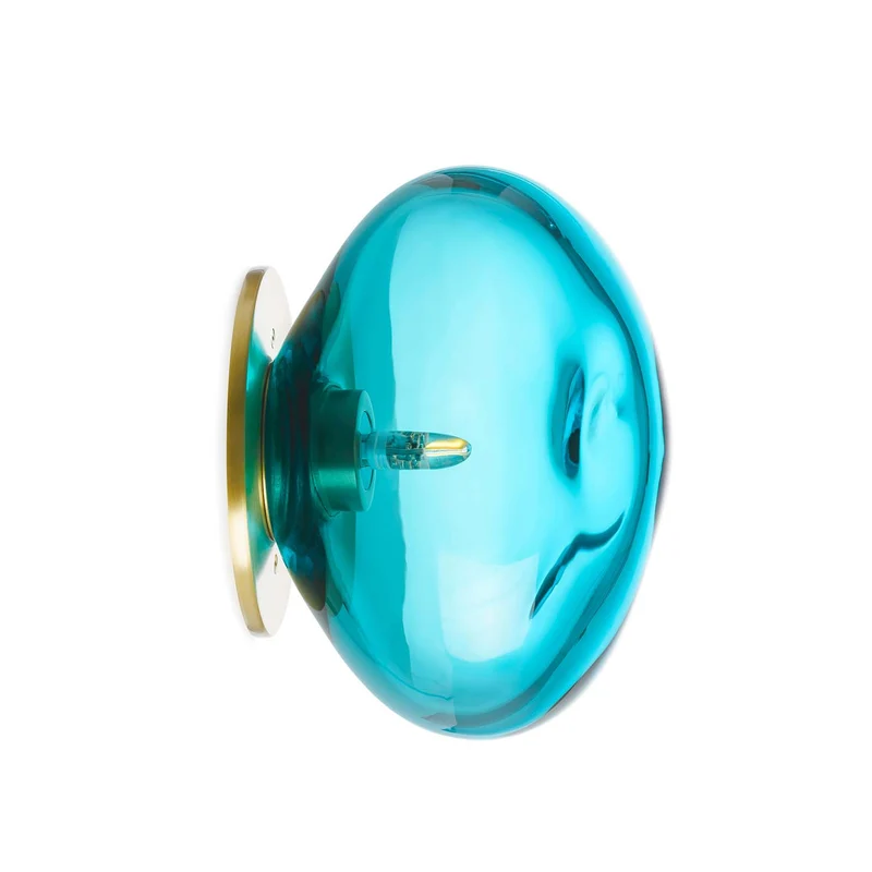 CRYSTAL STONE - Applique murale en verre soufflé organique, style contemporain