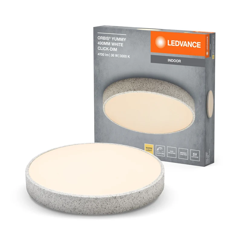 Lampada da soffitto LEDVANCE ORBIS Yummy 36W 490mm dimmerabile bianca