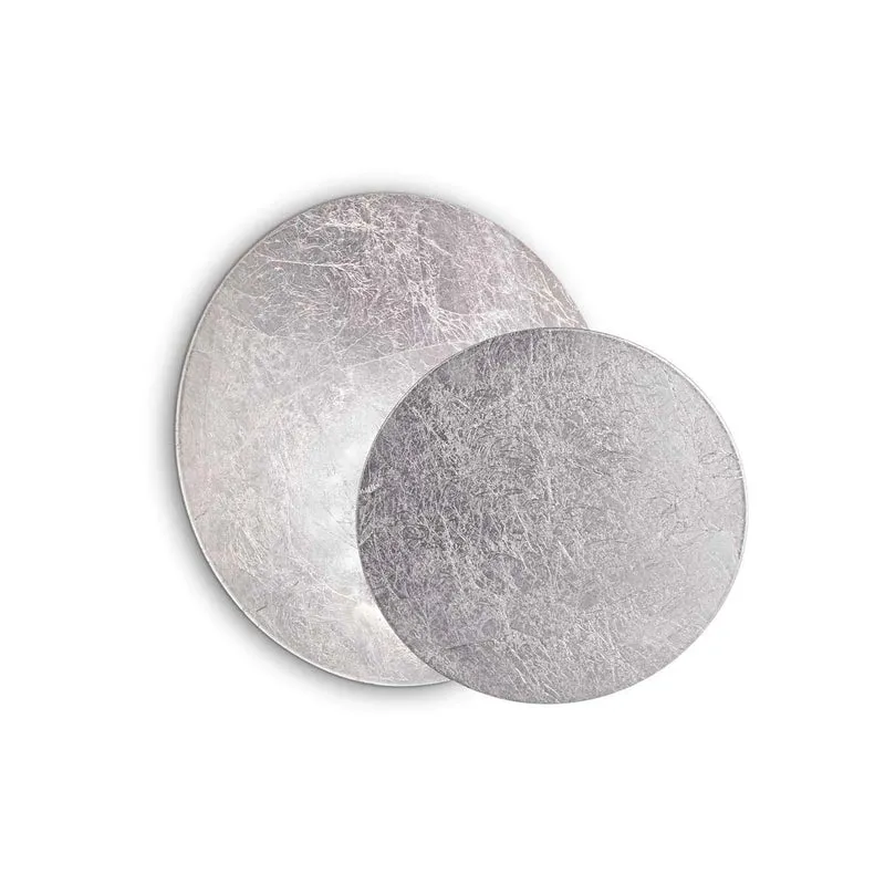 Tick - Applique murale LED à double disque en acier, style contemporain