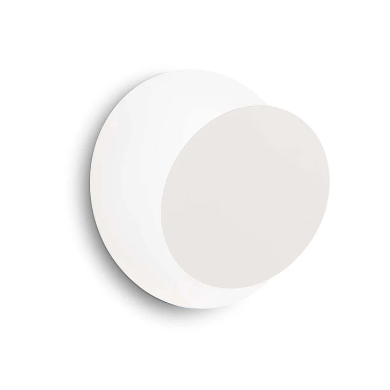 Tick - Applique murale LED à double disque en acier, style contemporain