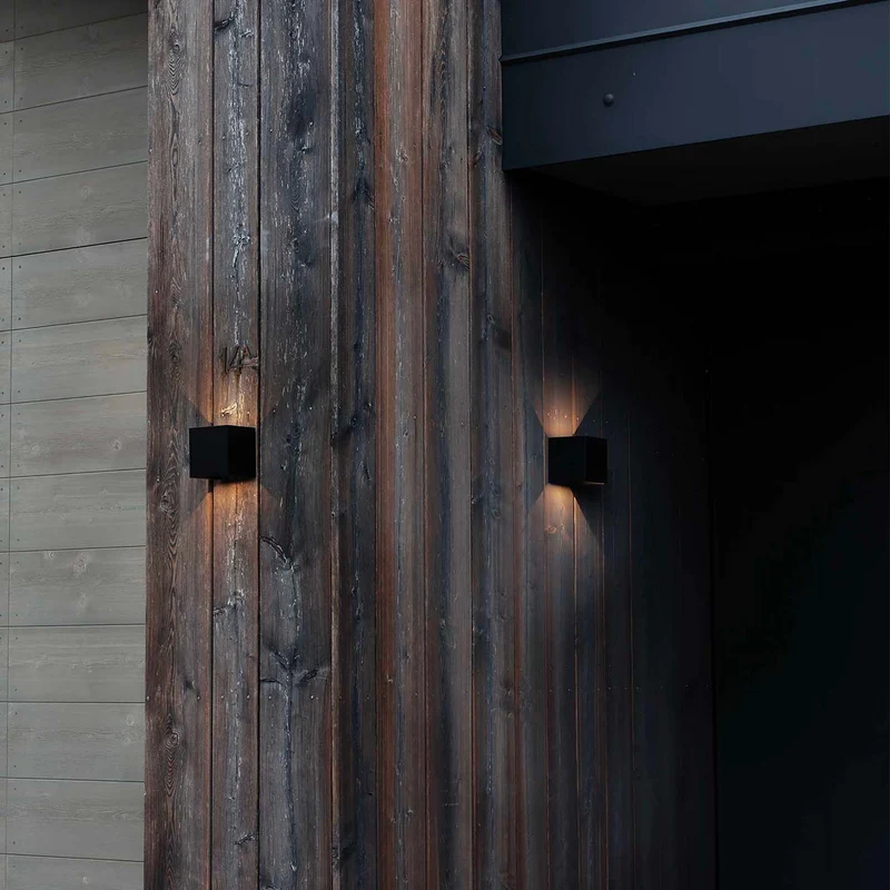 ATOM - Applique murale LED d’extérieur en aluminium, style contemporain