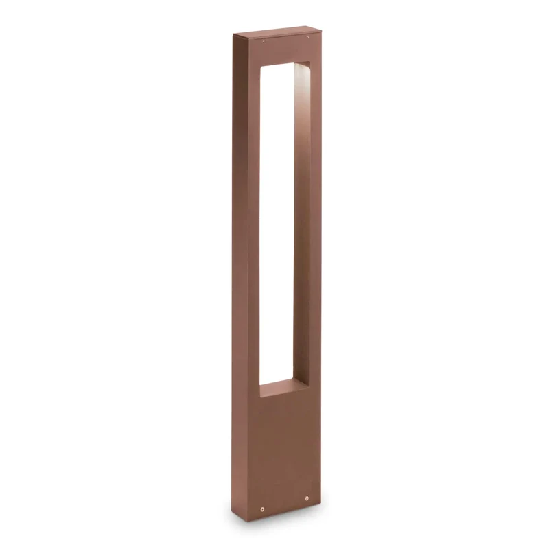 Vega - Borne extérieure rectangulaire en aluminium, style contemporain