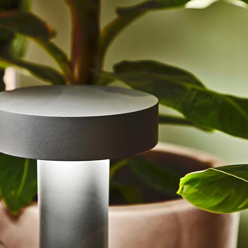 Tesla - Potelet extérieure à 360 degrés en aluminium, style contemporain