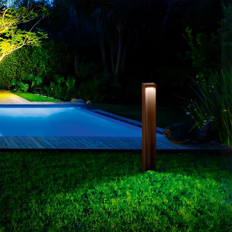 KURT - Borne LED en aluminium, style contemporain