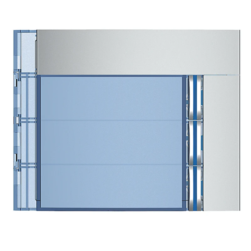 BTICINO 352031 - Frontale 3 pulsanti su colonna singola finitura Allmetal