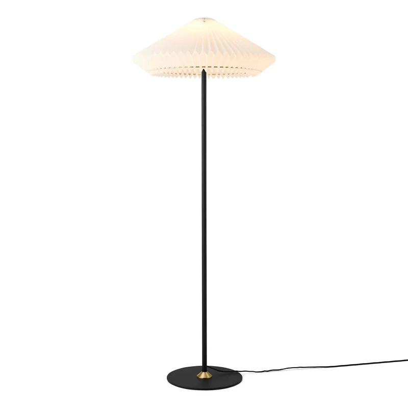 PARIS - Lampadaire en métal et laiton, style vintage et Art déco
