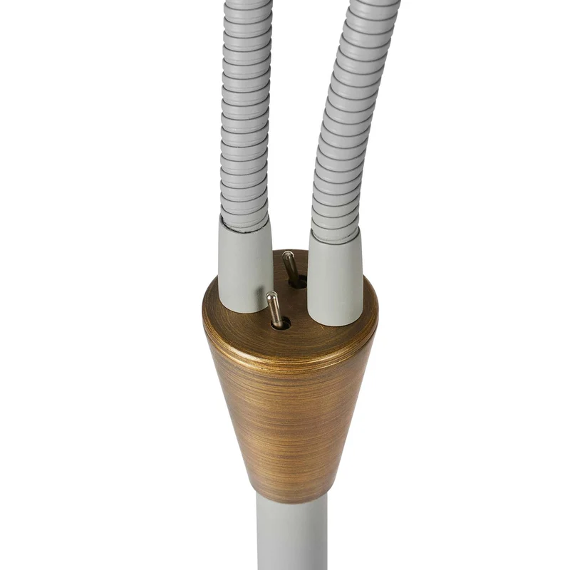 HYGGE - Lampadaire à double abat-jour en métal, style contemporain et industriel