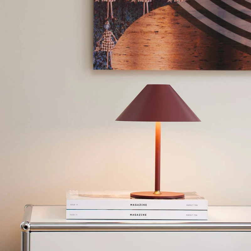 HYGGE - Lampe nomade LED en métal, style contemporain et industriel
