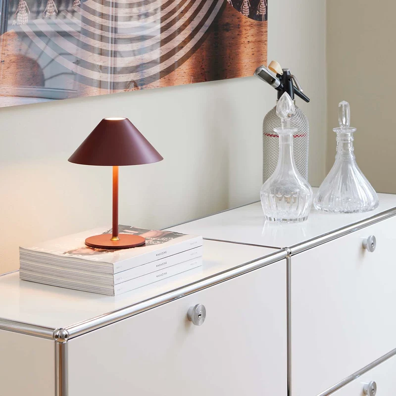 HYGGE - Lampe nomade LED en métal, style contemporain et industriel