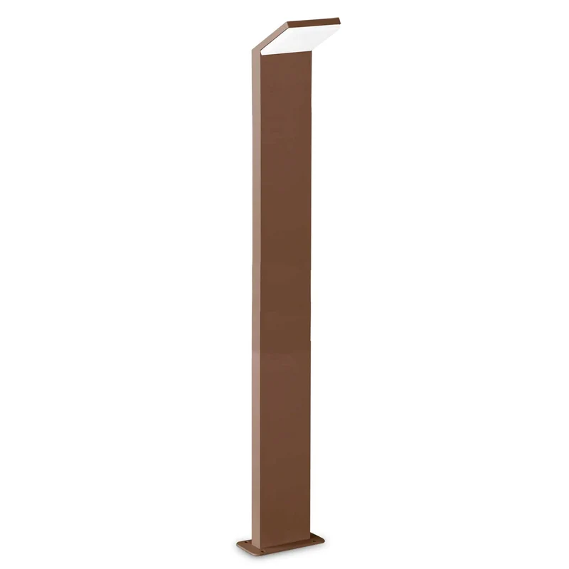 Style - Borne LED architecturale en acier, style contemporain
