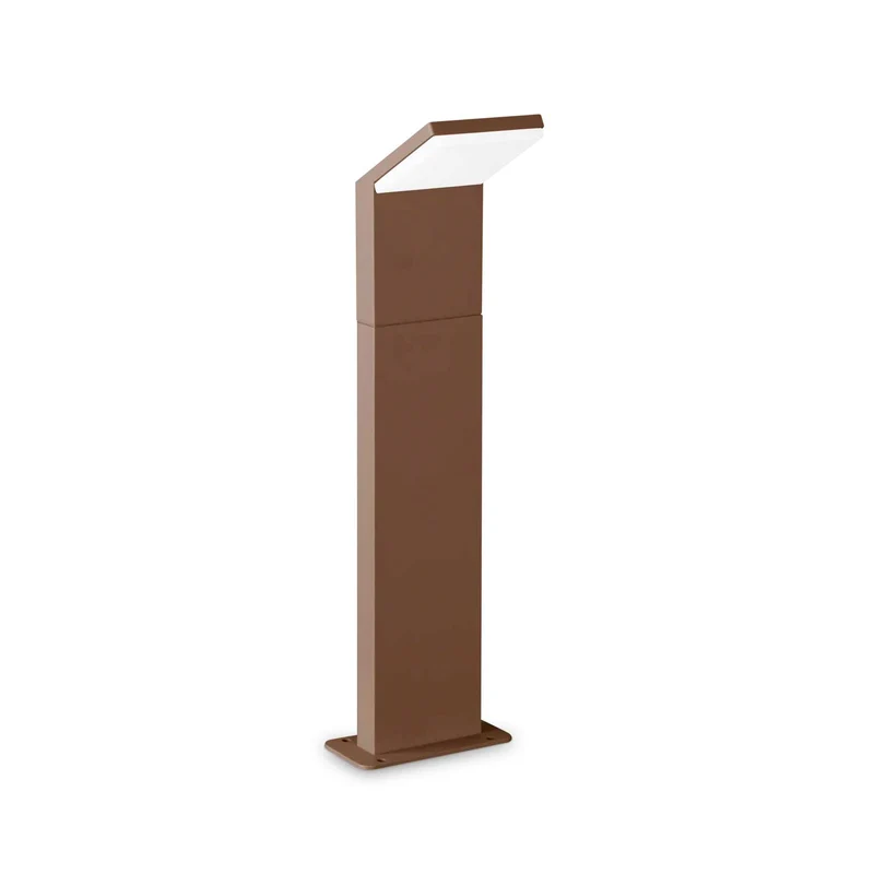 Style - Borne LED architecturale en acier, style contemporain