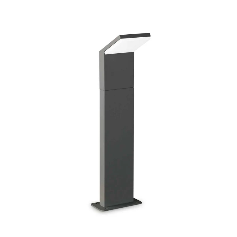 Style - Borne LED architecturale en acier, style contemporain