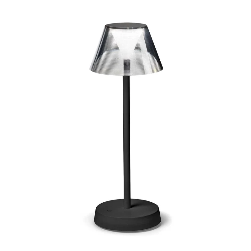 Lolita - Lampe à poser sans fil en acier, style contemporain