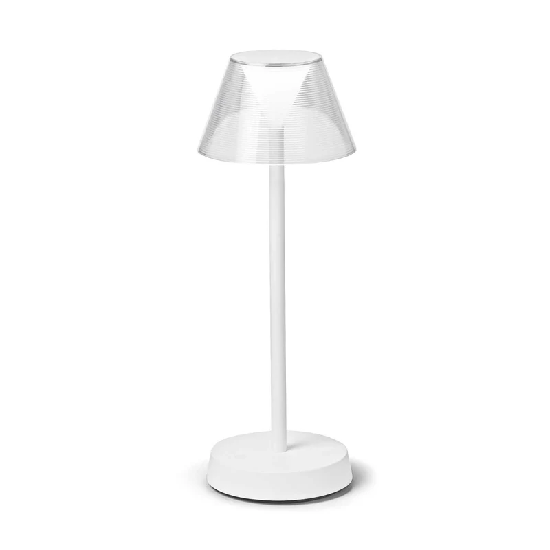 Lolita - Lampe à poser sans fil en acier, style contemporain