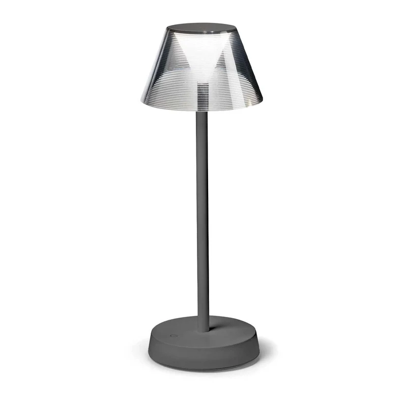 Lolita - Lampe à poser sans fil en acier, style contemporain