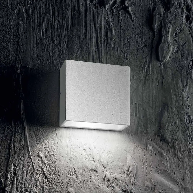 Tetris - Applique murale cubique d’extérieur en aluminium, style contemporain