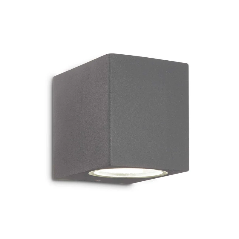 Up - Applique murale cubique d’extérieur en aluminium, style contemporain