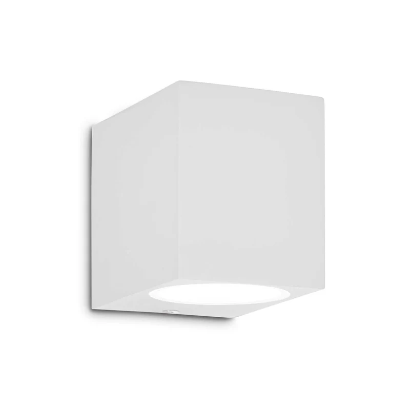 Up - Applique murale cubique d’extérieur en aluminium, style contemporain