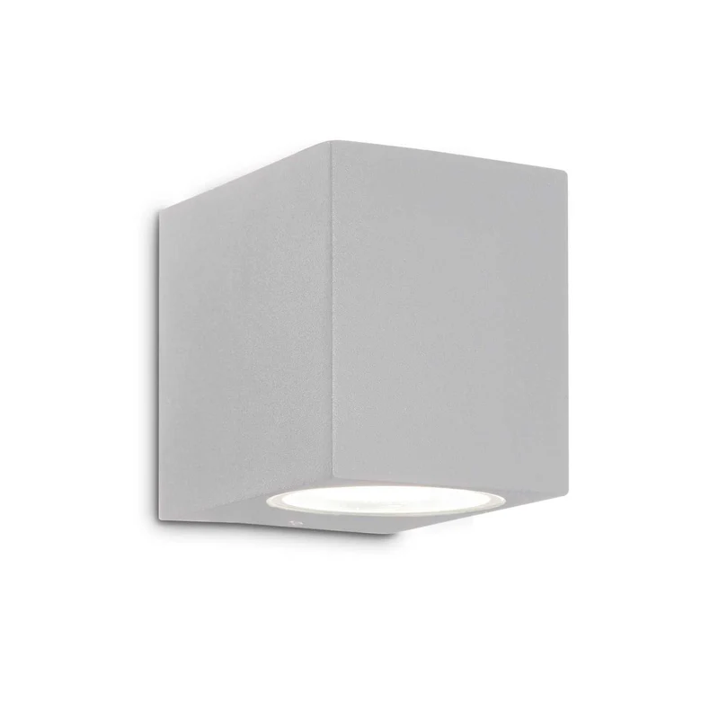 Up - Applique murale cubique d’extérieur en aluminium, style contemporain
