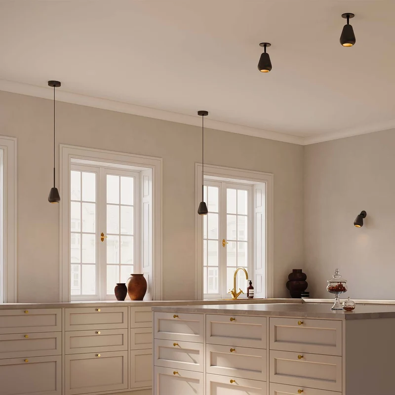 ANOLI SPOT - Spot LED en acier peint, style Art déco