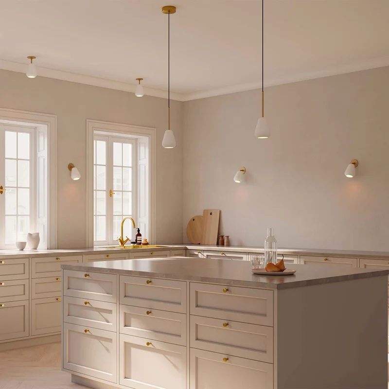 ANOLI SPOT - Spot LED en acier peint, style Art déco