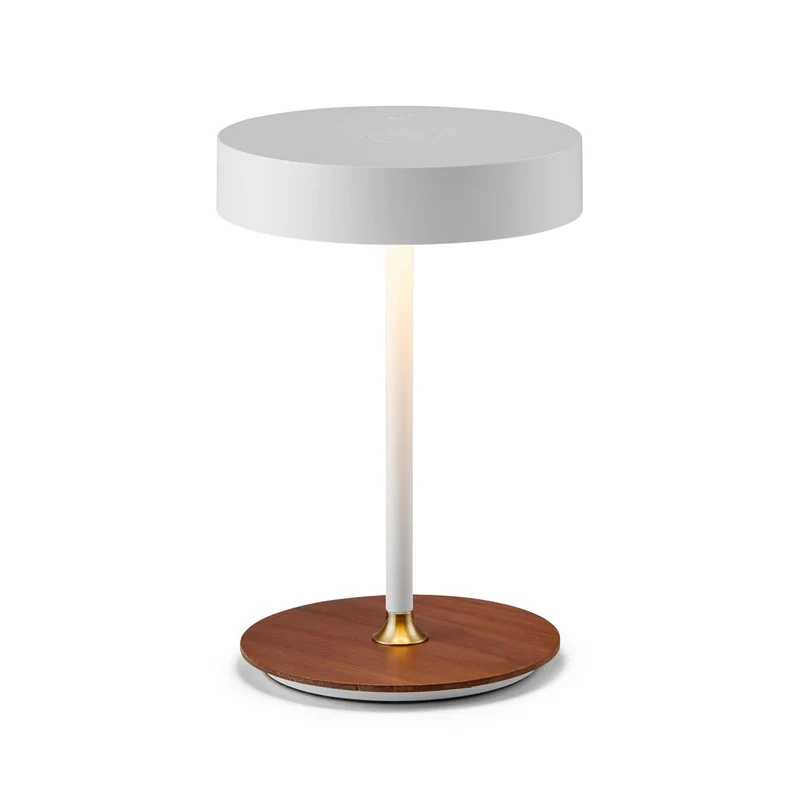 ON THE MOVE - Lampe nomade LED en métal et bois, style scandinave