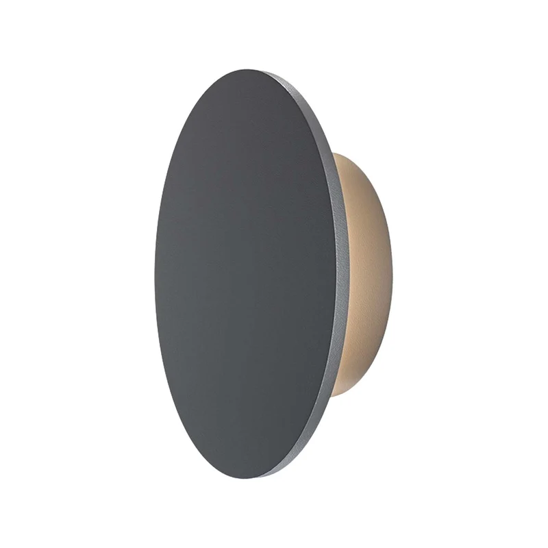 Wald - Applique murale LED ronde étanche en acier, style contemporain