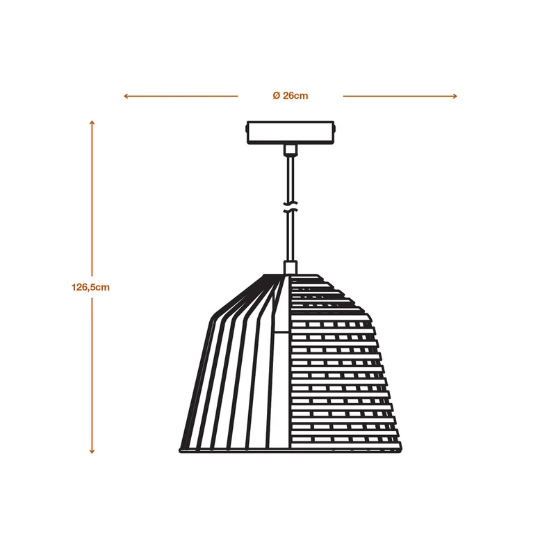 LEDVANCE DECOR Lampada a sospensione a gabbia a campana, nero/marrone, E27