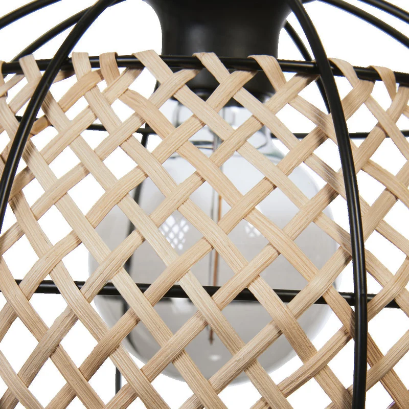 LEDVANCE DECOR Lampada a sospensione Cage Globe, nero/marrone, E27