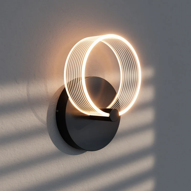LEDVANCE DECOR Circle Applique da parete 8W Click CCT Nero