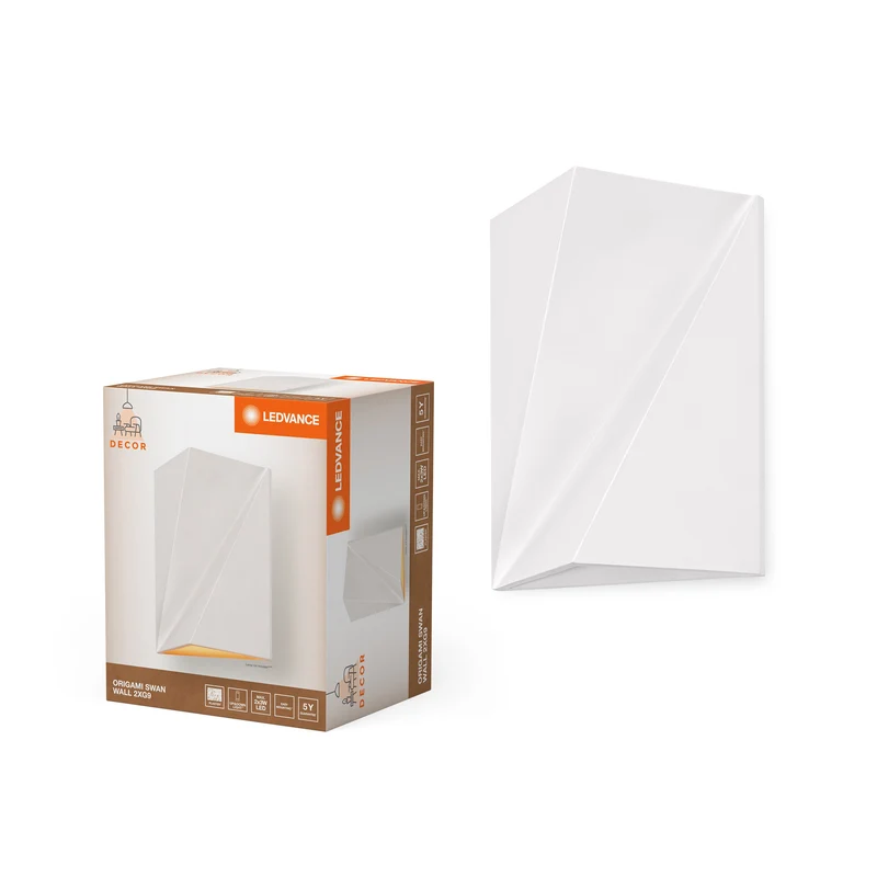 LEDVANCE DECOR Origami Cigno da Parete Lampada da Parete 2xG9 Bianco