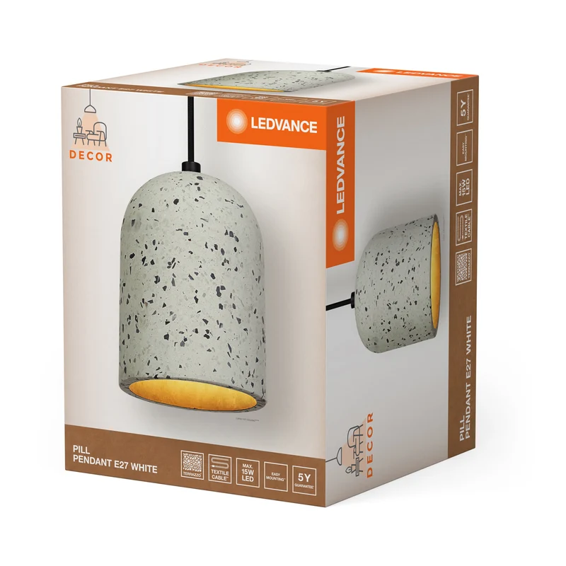 LEDVANCE DECOR Lampada a sospensione Pill 1xE27 Bianco
