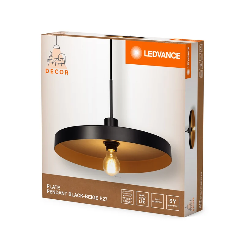 LEDVANCE DECOR Plafoniera a sospensione E27 Beige