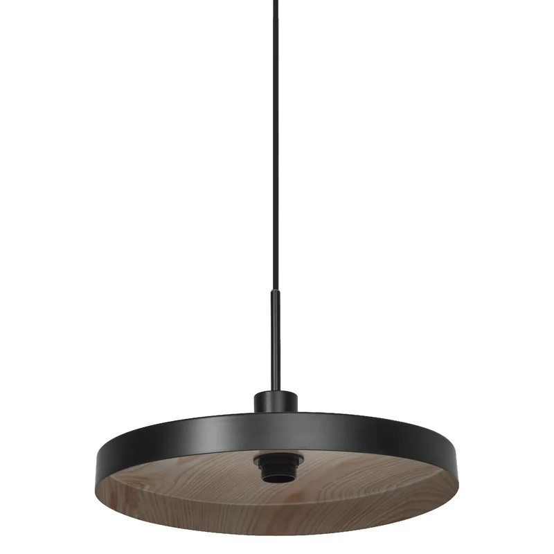 LEDVANCE DECOR Lampada a sospensione a piastra E27 Lampada a sospensione Nero Legno LEDVANCE DECOR