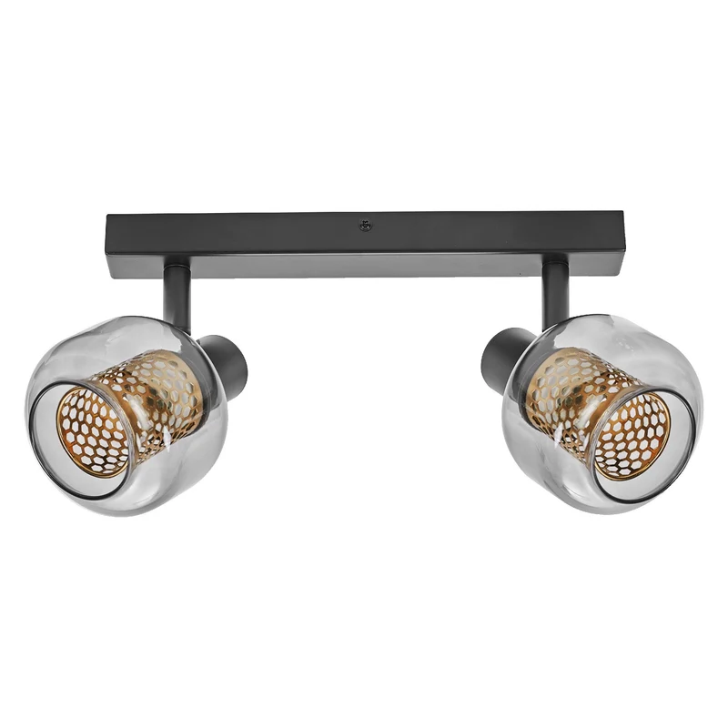 LEDVANCE DECOR Spot Firefly lampada da soffitto, lampada OSRAM inclusa, nero, 2 x 2.8W, E14