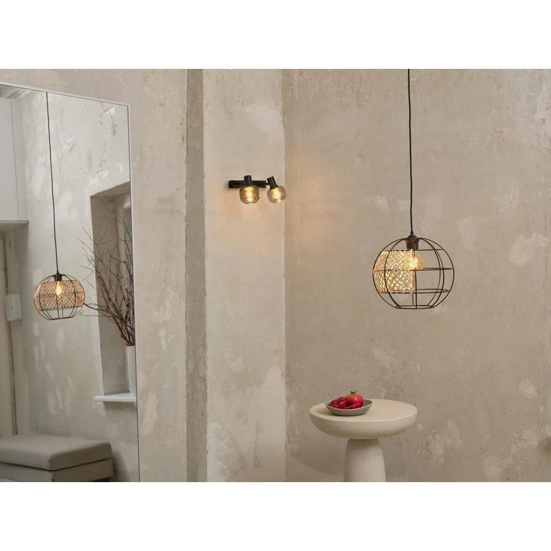 LEDVANCE DECOR Spot Firefly lampada da soffitto, lampada OSRAM inclusa, nero, 2 x 2.8W, E14