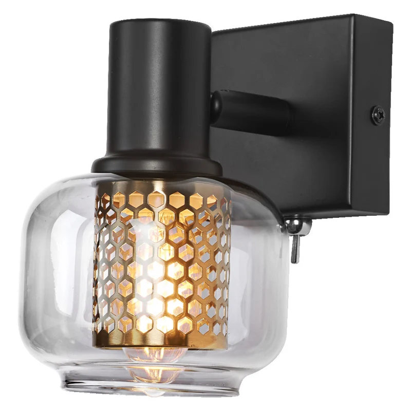 LEDVANCE DECOR Spot Firefly lampada da parete, lampada OSRAM inclusa, nero, 1 x 2.8W, E14
