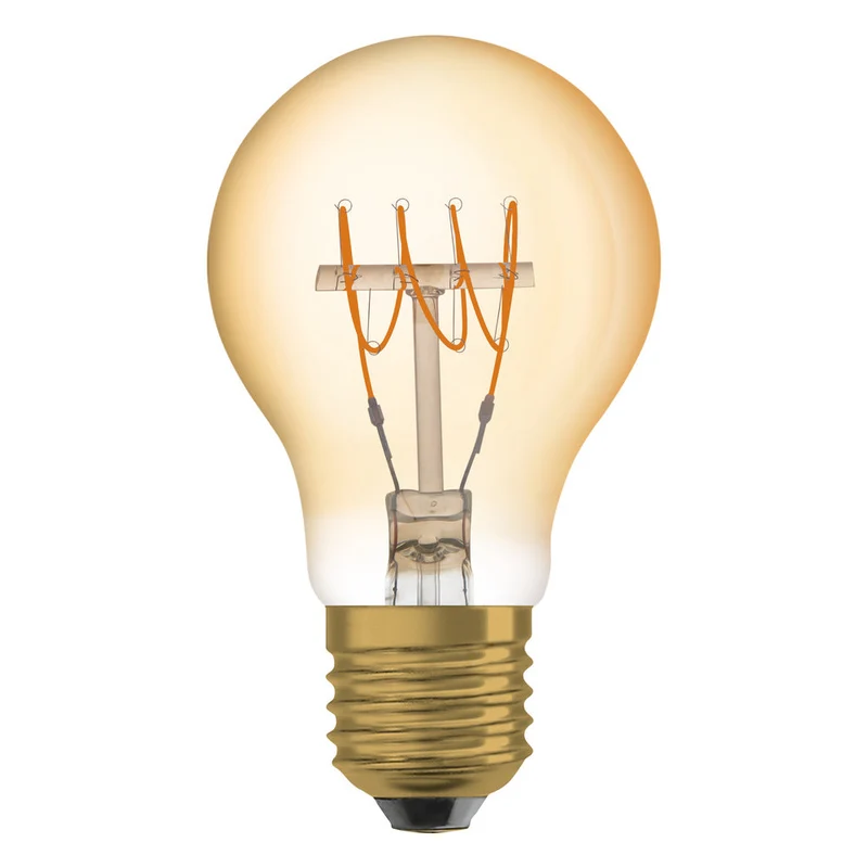 OSRAM LED Base Classic A 45 Filamento Retrò 5.9W 827 E27 2 pezzi, Bianco caldo