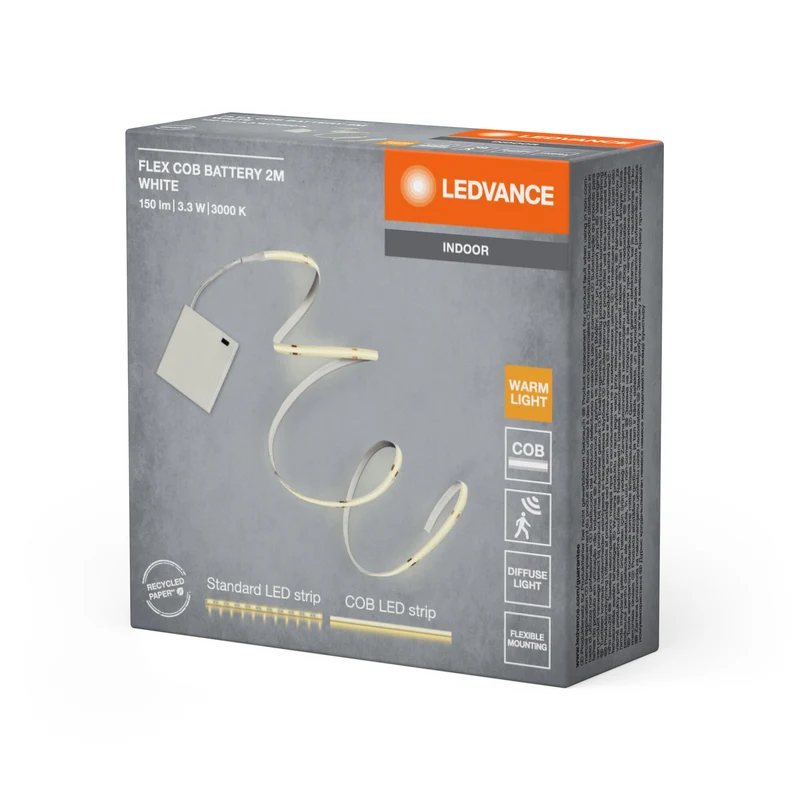LEDVANCE STRISCE A BATTERIA COB strisce LED a batteria, 2m